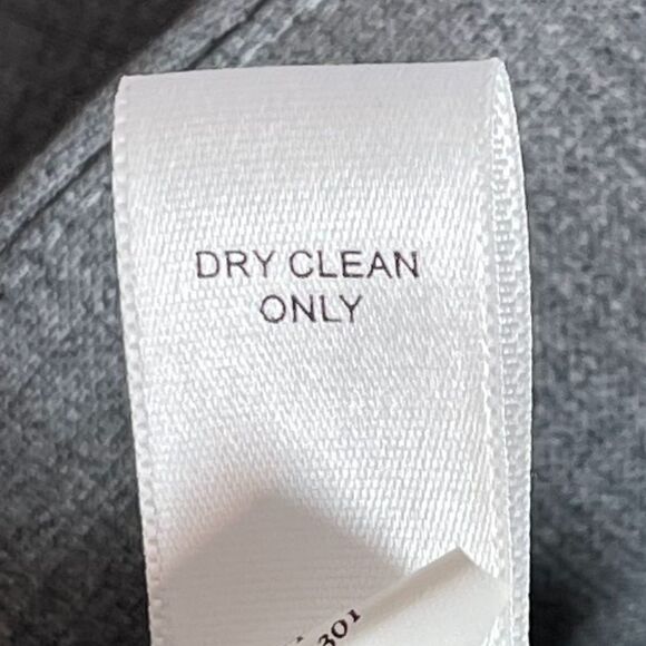 Banana Republic Grey Virgin Wool Blend Blazer Sz 8 - Picture 5 of 5